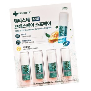 덴티스테 브레스 구강스프레이, 15ml, 4개