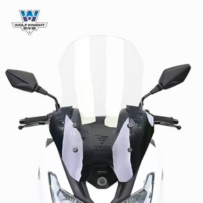 보그 VOGE SR125GT 호환 윈드 스크린 실드 앞유리, 투명 63 높이, 1개