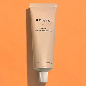 [본사정품] 베이지크 클래식 핸드 앤 네일 크림 제라늄 샌달우드 41 영양보습 비건 BEIGIC CLASSIC HAND & NAIL CREAM 41, 1개, 42ml