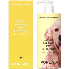 POFLAB 포프랩 저자극 중성 강아지 샴푸 고양이 애견 네이처밸런스 500ml *피부 안심 자연성분*, 1