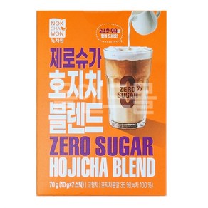 녹차원 제로슈가 호지차 블렌드 70g, 1개, 7개입