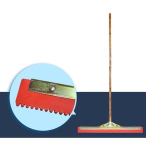 업소용 전문가 에폭시 펼침밀대 톱니 고무헤라 35cm 물청소 우레탄작업 방수작업 옥상 학교