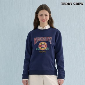 [테디크루] 클래식 레터링 맨투맨 NAVY (T02O-1)