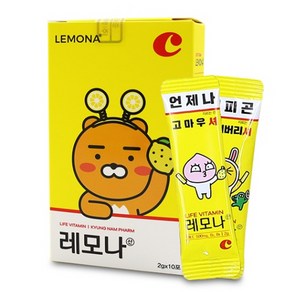 H07228 카카오프렌즈 레모나산 2gx10포 1팩 비타민, 1개, 20g