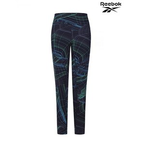 리복 Reebok 여성 네이비 트레이닝 TS 럭스 퍼폼 레깅스 REPA1F345N2