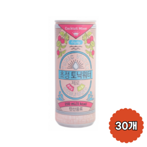 초정토닉워터 제로 홍매실 시소, 250ml, 30개