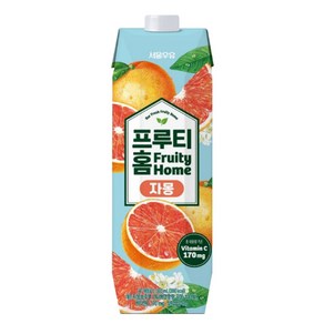 서울우유 프루티홈 자몽, 4개, 1L