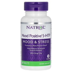 Natol Mood Positive 55 하이드록시 트립토판 50 정, 1개, 50정