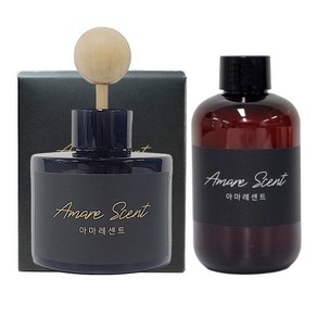 아마레센트 블랙 차량용 디퓨저 본품 120ml + 리필액 200ml