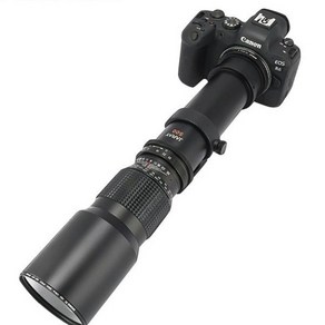 500-1000mm F8.0 DSLR 망원 줌 렌즈 캐논 니콘 장착, 검은 색, 공식 표준, 캐논 RF 포트