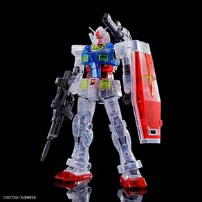 HG RX-78-02 건담 디오리진 클리어컬러, 단품(+액션베이스 5 클리어), 1개