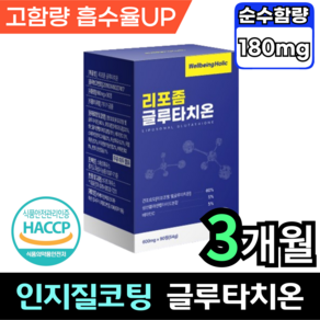 웰빙홀릭 리포좀 글루타치온 인지질코팅 글루타치온 리포조말 600mg 비타민c 콜라겐 리포즘