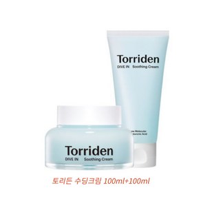 토리든 다이브인 수딩 크림 더블 기획세트(100ml+100ml) 수분크림 토리든수딩 토리든수분크림 피부수분 수분장벽 저자극크림, 200ml, 1개