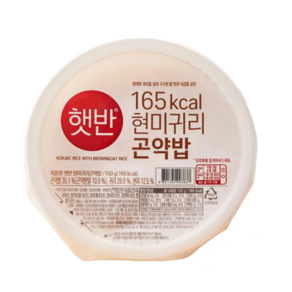 햇반 체중조절 현미 귀리 곤약밥 150g 12개