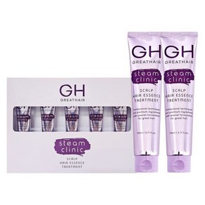 GH 그레이트헤어 스팀 스칼프 헤어에센스 트리트먼트 이찬석 110ml 2개+15ml 5개, 1개