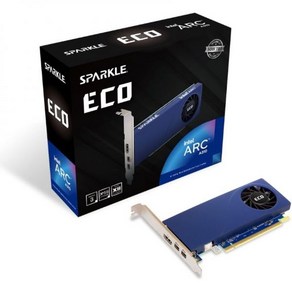 Spakle 인텔 Ac A580 ORC OC 에디션 8GB GDDR6 써멀싱크 찢어진 냉각 축 팬 금속 백플레이트 SA580C-8GOC, A310 ECO