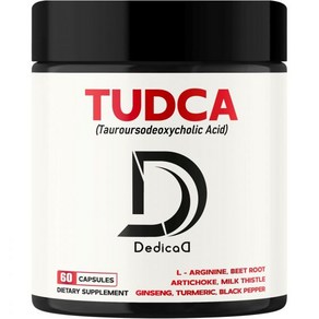 8in1 Tudca 7250 mg 다이제스티브 마인드 & 건강 서포트 60 캡슐 L 아르기닌 비트 뿌리 아티초크 잎 강황 등과, 1개, 60정