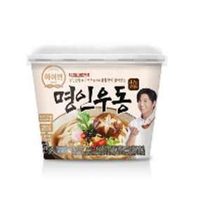 [신제품] 하이면 명인우동 즉석용기면, 215g, 3개