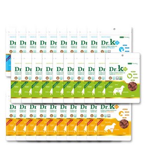 닥터케이 피부 관절 장건강 저지방 기능성 간식10개묶음 대용량 져키, 10개, 사슴고기+말고기