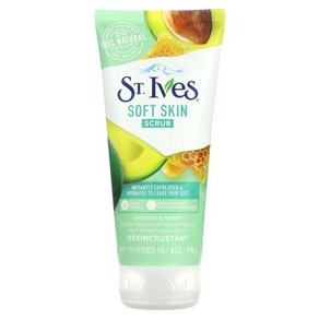 얼굴각질제거 피부 블랙헤드 Stives Avocado Honey Soft Skin Scub 6온스, 1개, 170g
