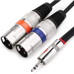 일본직발송 1. MOBOREST 스테레오 미니 -XRL 수컷×2 오디오케이블 1M 3.5mm 수컷 -2 XLR 수컷 XLR 마이, 3.5mm b- 2 XL R 수컷b-1.5m_, 상세 설명 참조0, 상세 설명 참조0