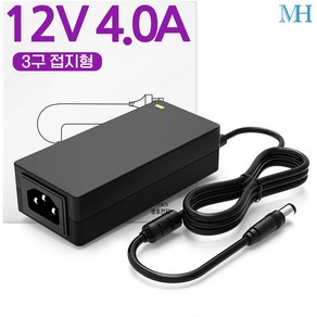 명호전자 12V 4A 어댑터 (TY1204000Z1MN) LED 모니터 DC 12V4A아답터