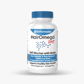 DrFormulas 헤어오메가 헤어 비타민 DHT 블락커 서플리먼트 90캡슐