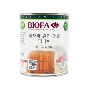 비오파 컬러 오일 피니쉬 1061~1080 1075 (칼라와 실크 광택의 하도/상도 마감오일), 375ml, 뉴1064 티크, 1개