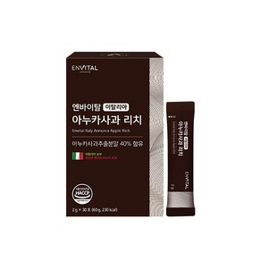 엔바이탈 이탈리아 아누카사과 리치 2gX30포 (1개월분), 60g, 1개