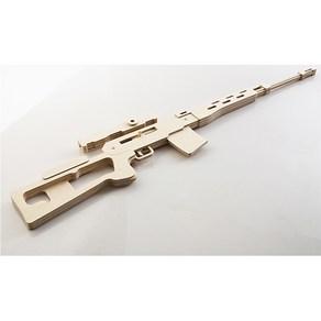 서로닮음 자작나무 고무줄총 만들기 DRAGUNOV SVD-2 MP3040, 1개