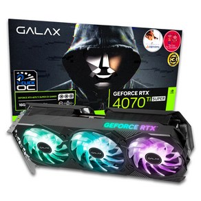 갤럭시 GALAX 지포스 RTX 4070 Ti SUPER EX GAMER BLACK OC D6X 16GB 그래픽카드