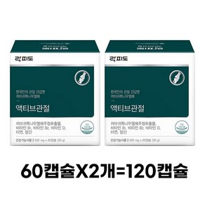 [본사직영] 락피도 액티브 관절60캡슐, 4개, 60g