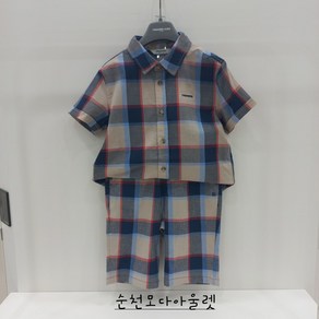 레노마키즈 체크 남아 셔츠 R2221B304