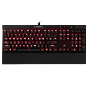 커세어 K70 LUX 적축 Red LED 기계식 키보드, 혼합 색상