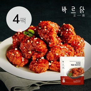 바르닭 닭가슴살 치킨 매콤양념, 매콤 양념치킨 4팩, 4개, 130g