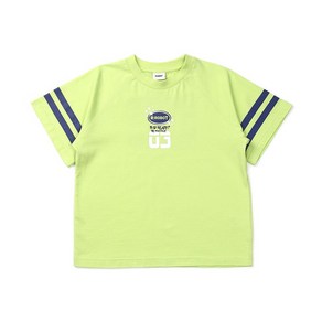 알로봇 백넘버 반팔 티셔츠 LIME 143E9-331-04 LM