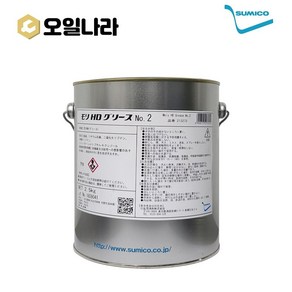 Moly HD [오일나라] 프리미엄 그리스 수미코 몰리 No.2 검정색 2.5kg, 1개