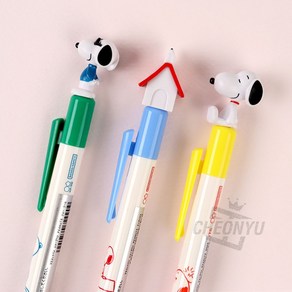 피너츠 스누피 마스코트 샤프 0.5mm, 스누피 우드스탁, 상세페이지 참조