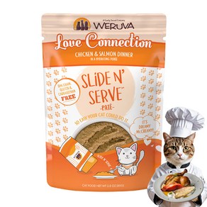 [겟플렉스]웨루바 습식 고양이 주식사료 파우치, 12개, 80g, 클래식 파우치 더 러브 커넥션