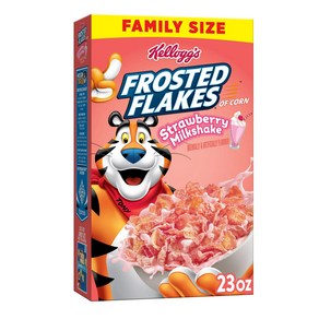 켈로그 콘 프로스트 스트로베리 밀크쉐이크 652g / Kelloggs Fosted Flakes stawbey milkshake, 1개