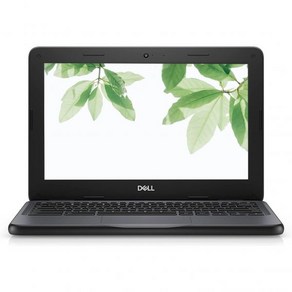 Dell 11 HD IPS 크롬북 Intel Celeon 프로세서 최대 2.40GHz 4GB 램 16GB SSD 초고속 WiFi Chome OS Dale Black 새로고침, 단일