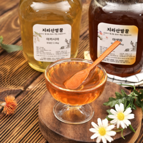 지리산 아카시아 벌꿀 2.4kg 자연 맑은공기 깨끗한물 꽃 면역력 소화 피부건강 에너지, 1개