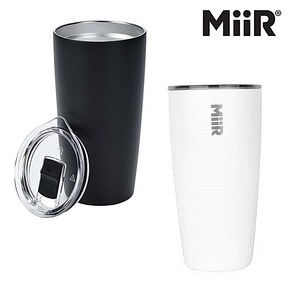 MiiR 미르 베큠 인슐레이터 텀블러 16oz, Black 구형, 1개