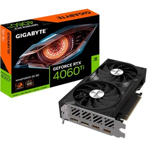 고사양 GIGABYTE GeFoce RTX 4060 Ti WINDFORCE OC 16G 그래픽 카드 2X 팬 16GB 128비트 GDDR6 GV-N406TWF2OC-16GD 비디, [02] 지포스 RTX 4060 Ti WINDFORCE