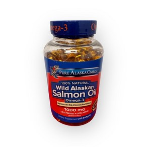 Pure Alaska Omega-3 Wild Alaskan Salmon Oil 1000mg 210 Softgels Exp 01/2026 782127