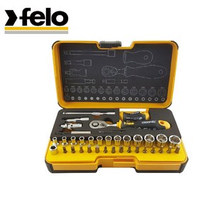 독일 FELO 펠로 1/4인치 R-GO 어고닉 라쳇 소켓 36P