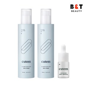 큐템 에이큐어 퓨리파잉 스킨 토너 150ml x2 + 세라밤 앰플 10ml, 1개