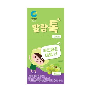 청정원 말랑톡 청포도 스틱젤리 300g, 1개