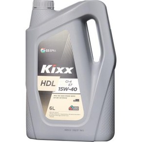 GS칼텍스 엔진오일 디젤 Kixx HDL CI-4/E7 15W-40 3/6L, 1개