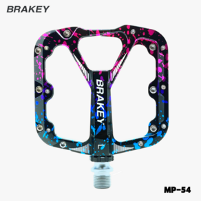 브레이키 MP-54 자전거 평페달 mtb 전기자전거 페달 BRAKEY, 1개, 블랙